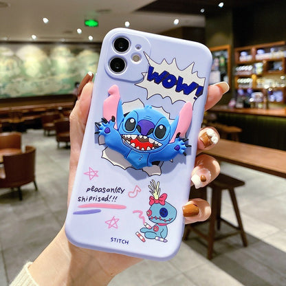 Funda Pareja Stitch y Angel